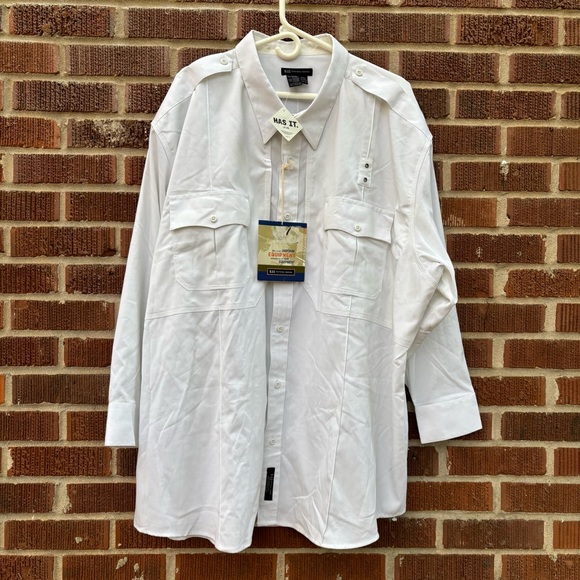 5.11 Tactical Other - 5.11 Tactical Shirt 4XL White Police Combat Casual Button Down Patrol Uniform